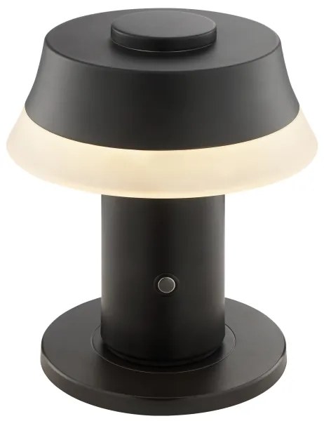 Brilliant -LED Stm lampada da tavolo ricaricabile a sfioramento KINICH LED/2,5W/5V 2700K nera