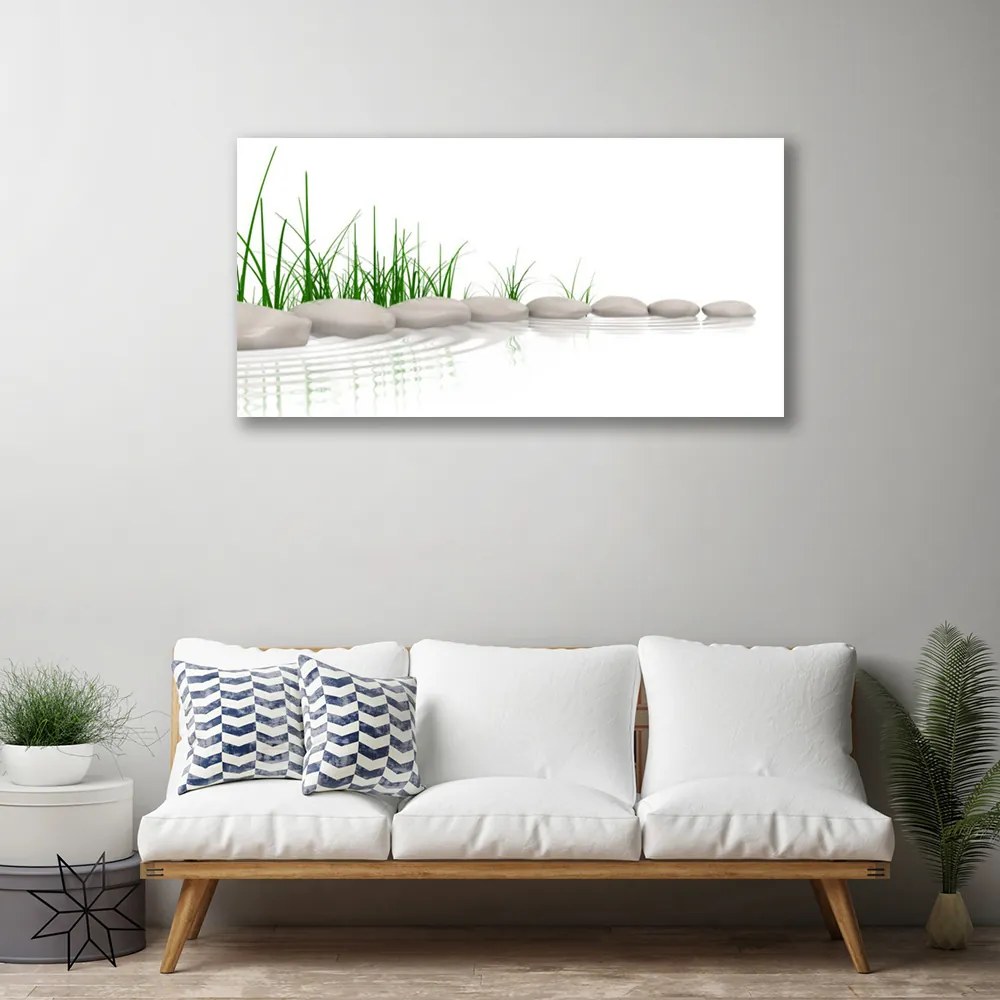 Quadro su tela Pietre Erba Arte 100x50 cm