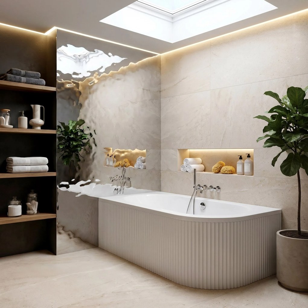 Vasca bagno Rea Orion Stripe Left 170cm