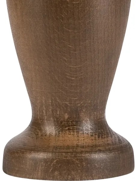 Lampada da tavolo AMFORA 1xE27/60W/230V marrone scuro/faggio