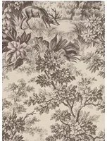 Little Greene Tapete Stag Toile - Chocolat
