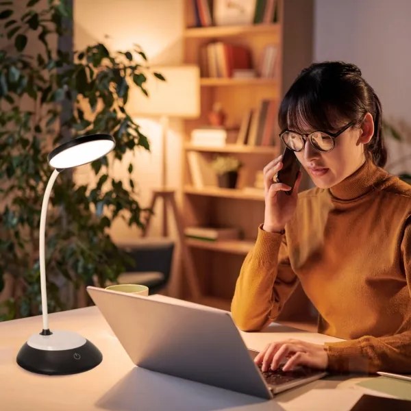 LED Lampada da tavolo ricaricabile dimmerabile VISUA LED/5W/5V 3000-5000K nero