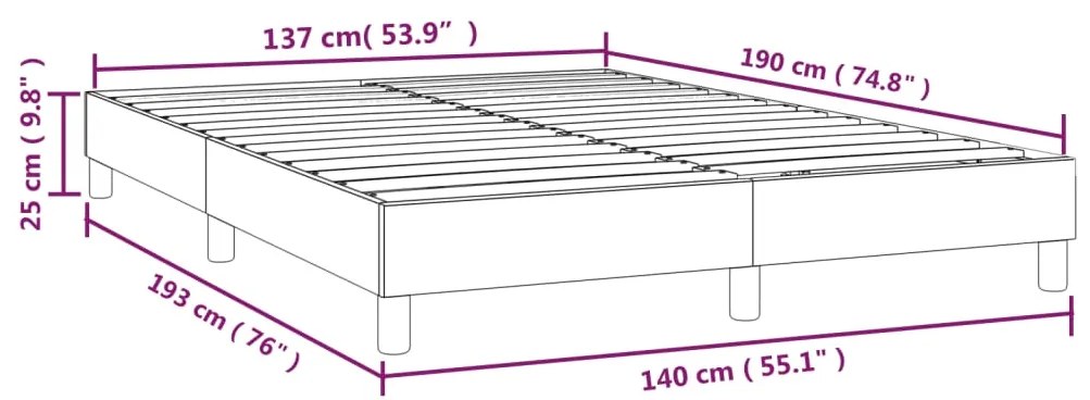 Giroletto a Molle Blu 140x190 cm in Tessuto