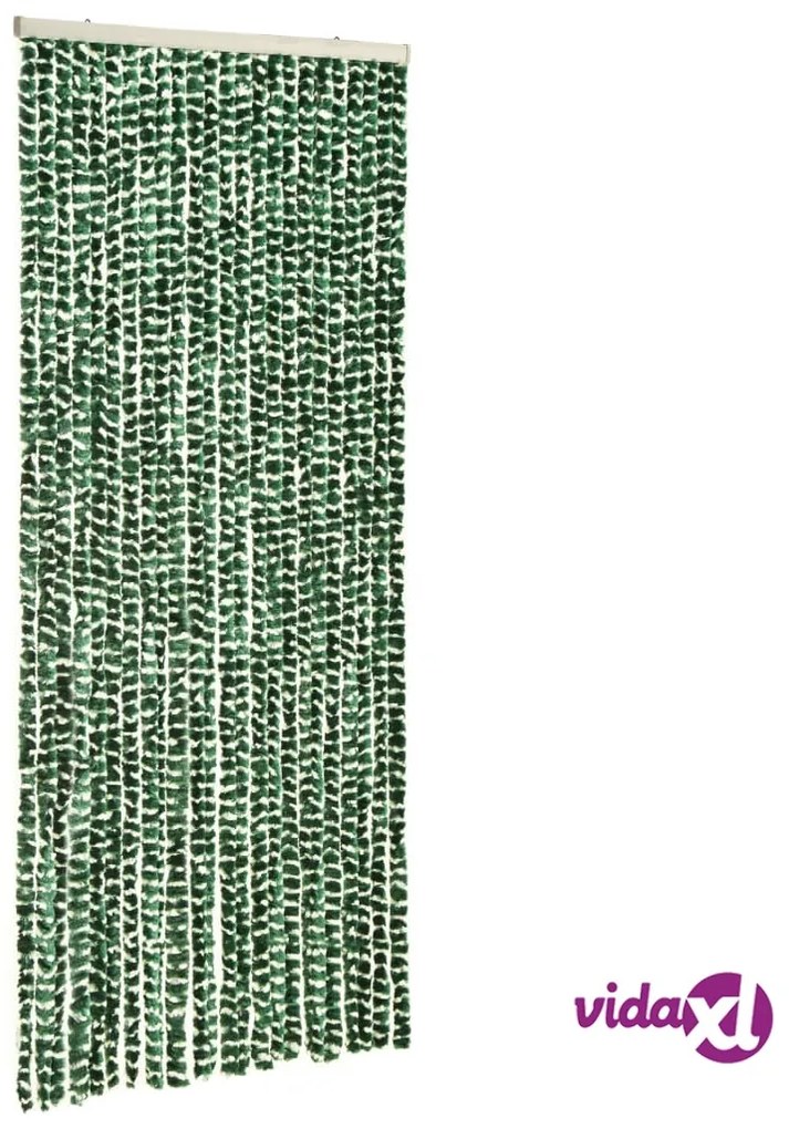 vidaXL Zanzariera Verde e Bianco 90x220 cm Ciniglia