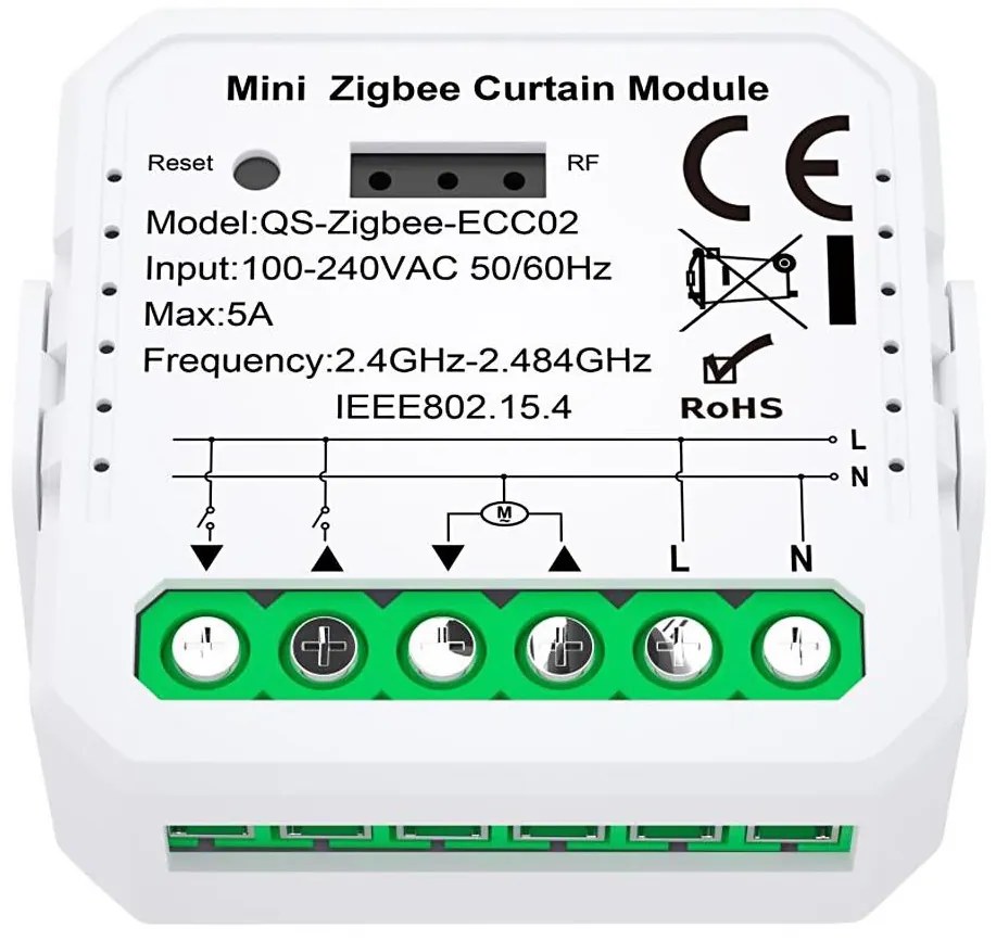 Immax Neo 07580L - Telecomando intelligente per il controllo di tende e tapparelle Tuya
