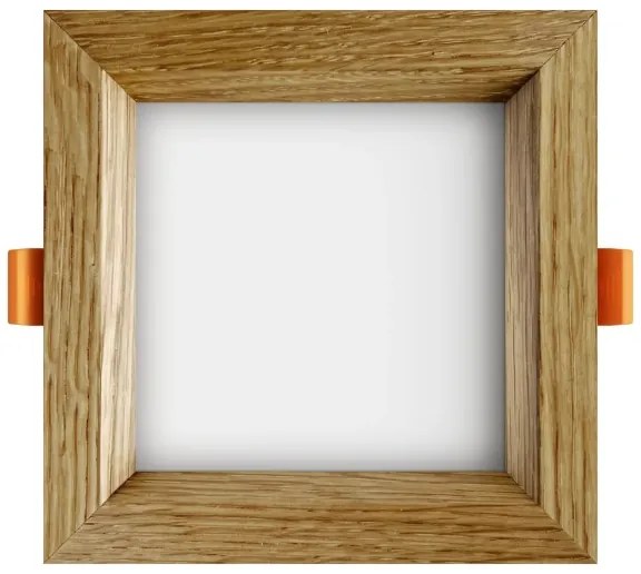 APLED - Lampada LED SQUARE WOODLINE LED/6W/230V 3000K 12x12 cm quercia legno solido