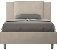 Letto 1 Piazza e Mezzo 110x210 cm Senza Rete Antea Sabbia