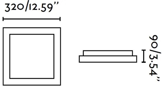 FARO 62969 - Plafoniera TOLA 2 2xE27/20W/230V
