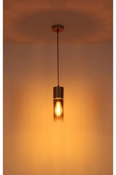 Globo 21000HCA - Lampada a sospensione con cavo ANNIKA 1xE27/25W/230V diam. 10,5 cm