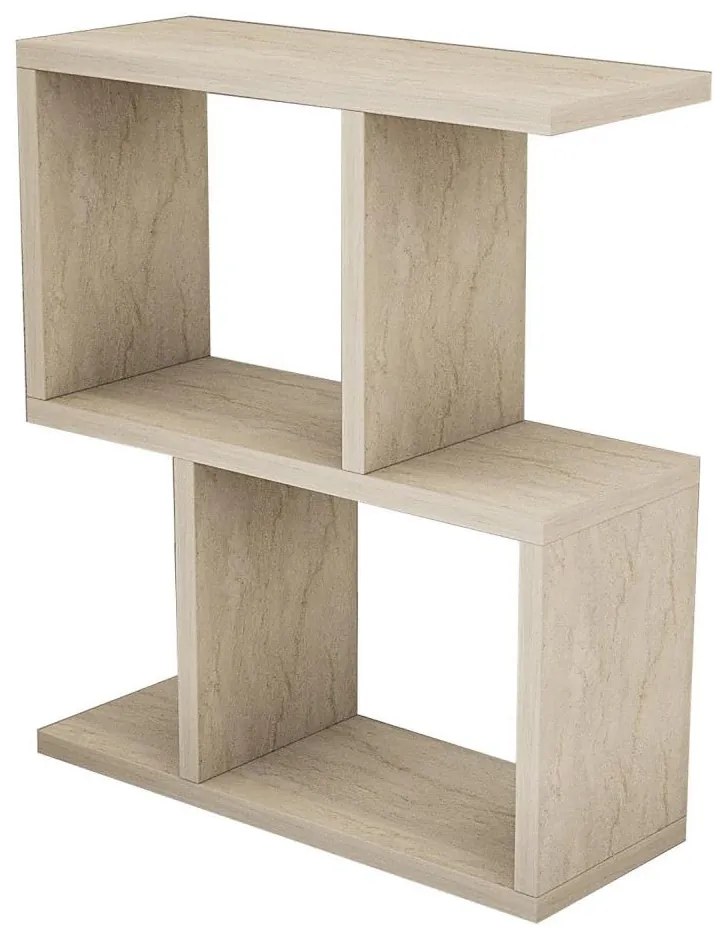 Tavolino d'appoggio CROS, finitura marmo beige