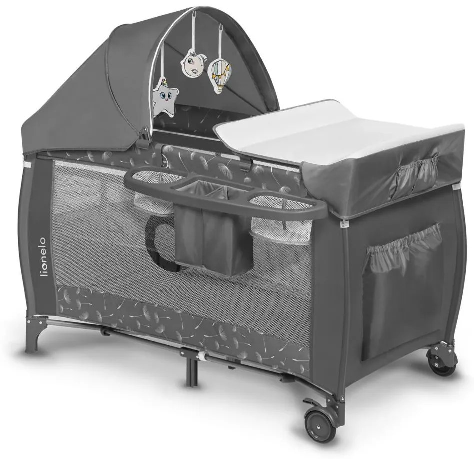 Lionelo - Culla da viaggio SVEN PLUS grigio