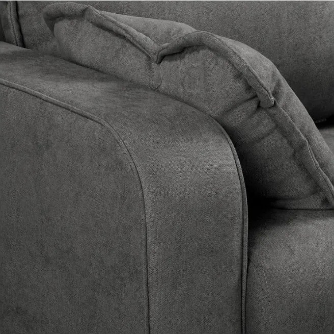 Divano angolare grigio scuro (angolo destro) Beata - Ropez