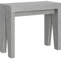 Consolle Allungabile 90-300x42x77 cm in Nobilitato Grigio