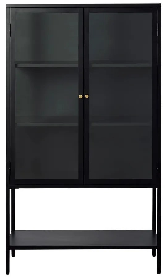 Vetrina nera in metallo 88x132 cm Carmel - Unique Furniture