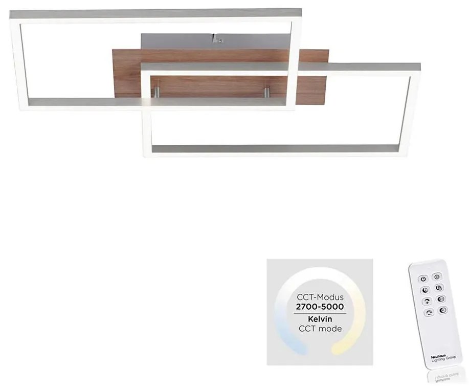 Leuchten Direkt 14018-78 - Luce LED dimmerabile IVEN 2xLED/15W/230V + +TC