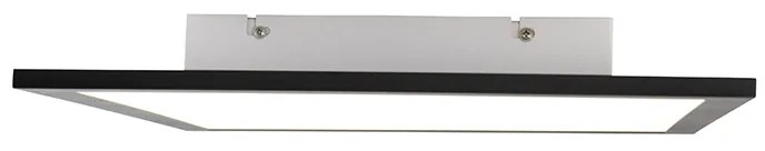 Plafoniera moderna nera con LED integrato 40 cm - Liv