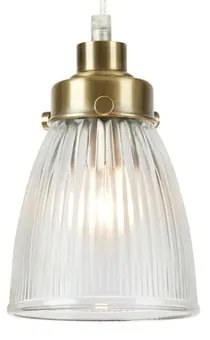 Lampadario color ottone con paralume in vetro ø 11 cm Bellis – Markslöjd