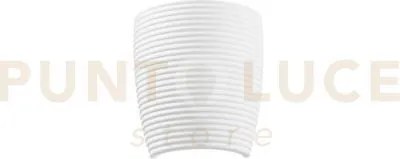 Applique a parete corinto in gesso bianco 2 luci attacco e27 23x11,...