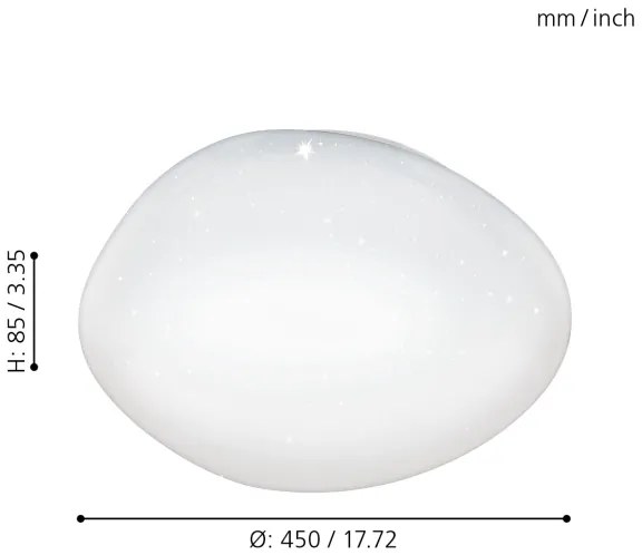 Eglo 97577 - Plafoniera LED dimmerabile SILERAS LED/21W/230V Ø 45 cm