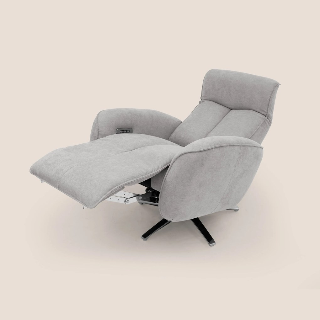 EVA Poltroncina RELAX in morbido tessuto impermeabile T02 grigio chiaro