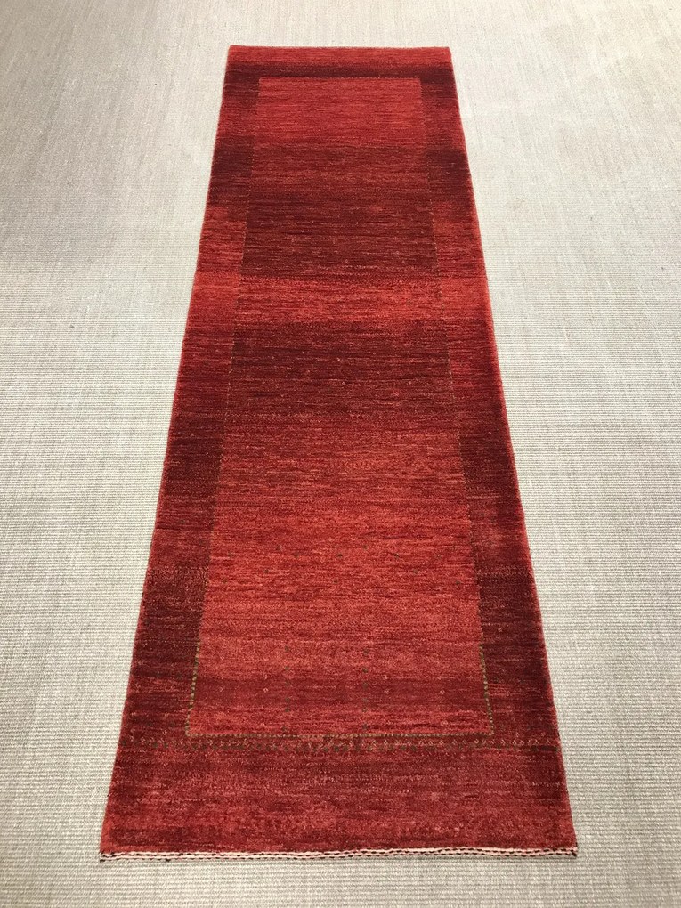 Loribaft Tappeto persiano 280 x 90 Rosso (Iran) Annodato A Mano