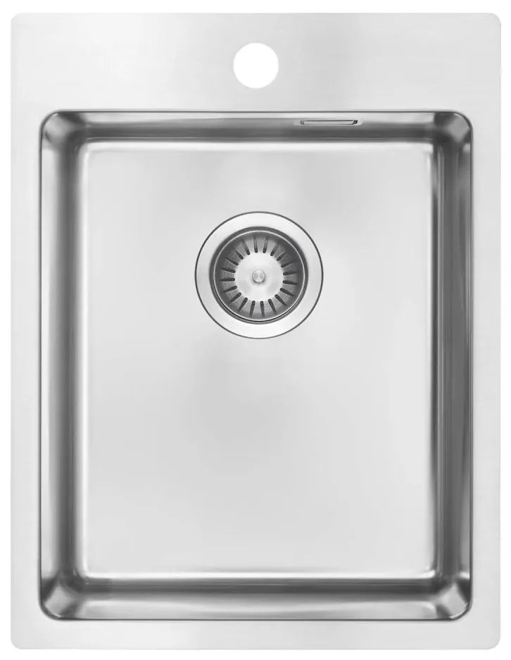 Deante ZPO_010E - Lavello della cucina OLFATO 50,5x39 cm pettinato acciaio