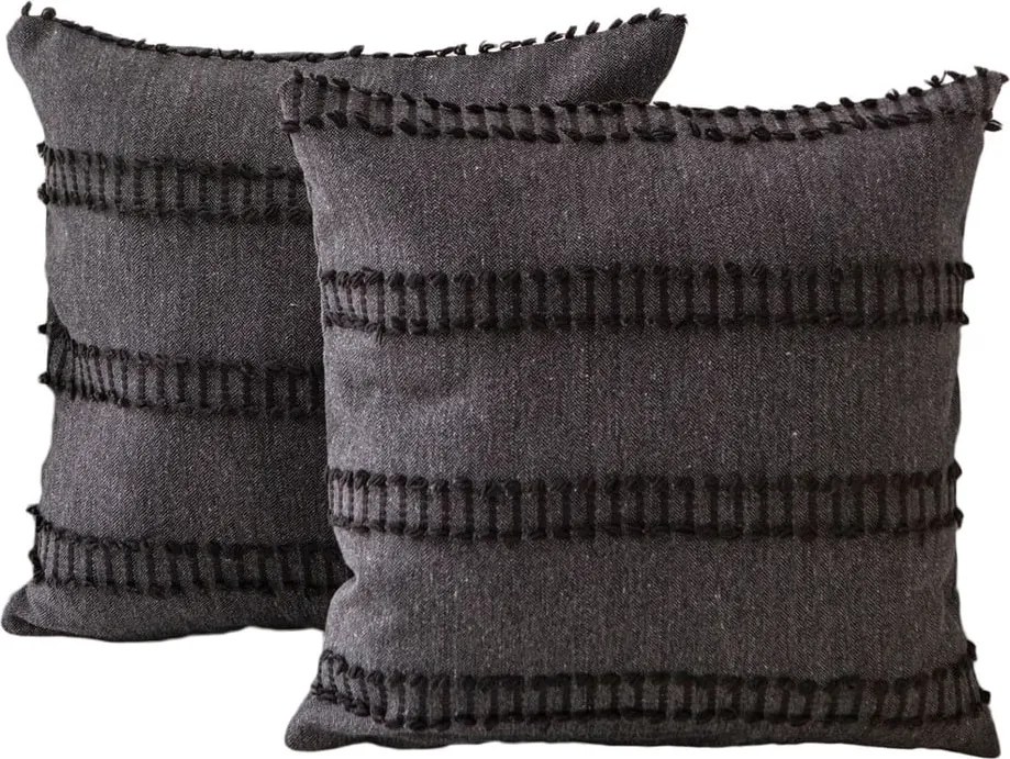 Federe decorative in set 2 pz 43x43 cm Tuffet – Mioli Decor