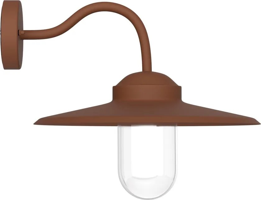 Applique Corten Mattone E27 IP54 per Esterni - Serie AURA