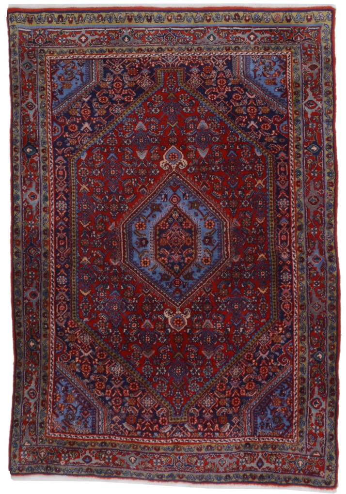Bidjar Tappeto 110x160 (Iran) Annodato A Mano