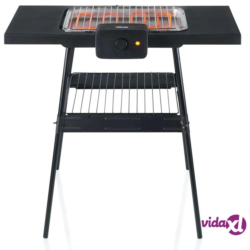 Tristar Barbecue Elettrico da Tavolo con Supporto BQ-2870 Nero 2000 W