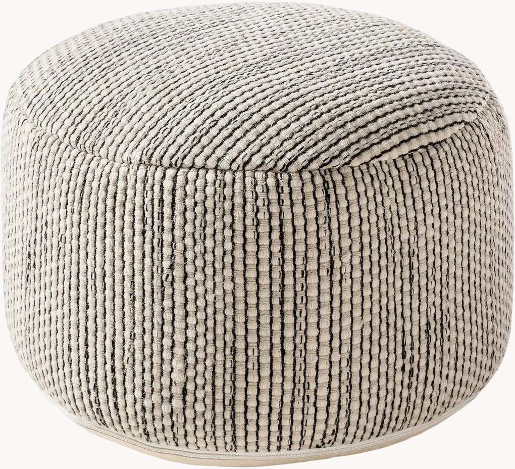 Pouf in lana tessuto a mano Rocco
