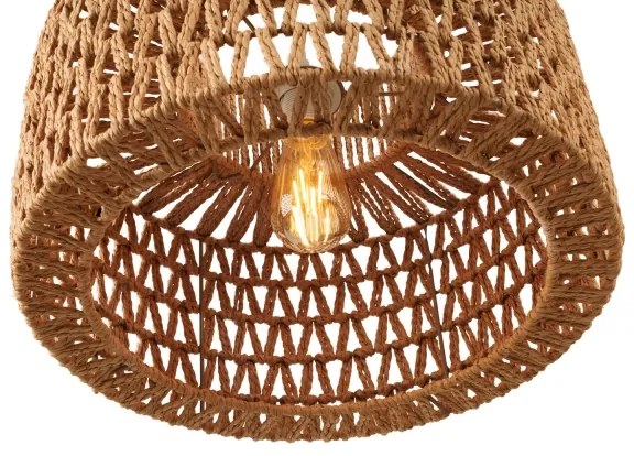 MAXLIGHT P0587 - Lampadario a sospensione con filo RAFFLE 1xE27/15W/230V diametro 40 cm marrone