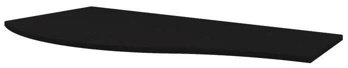 Top per lavabo Vague BADEN HAUS L 103 x H 1.6 x P 51 cm nero mdf, dx