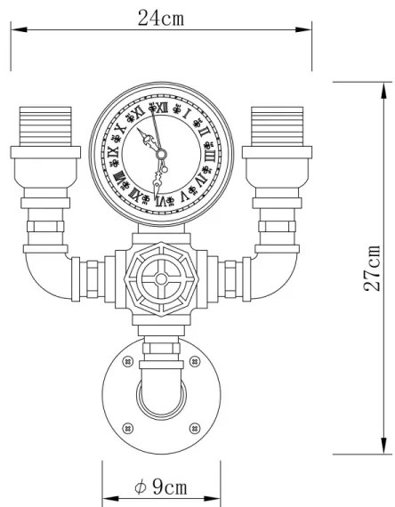 Globo 43000W2 - Applique BAYUDA 2xE27/60W/230V