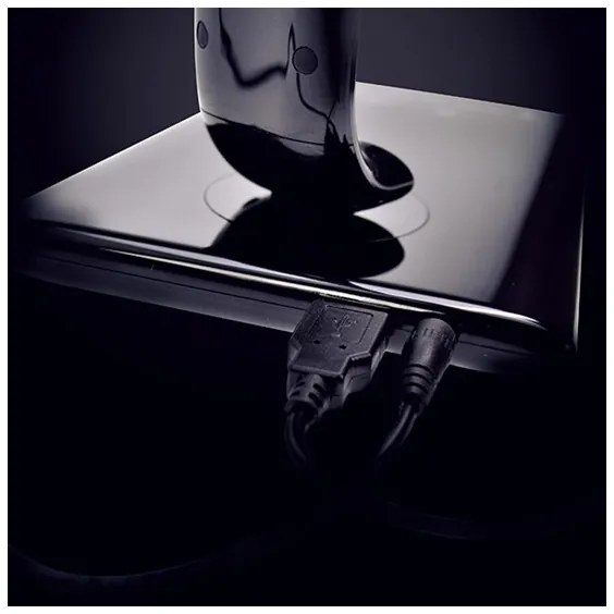 Brilagi - LED Lampada da tavolo dimmerabile Connettore USB LED/12W/230V nera