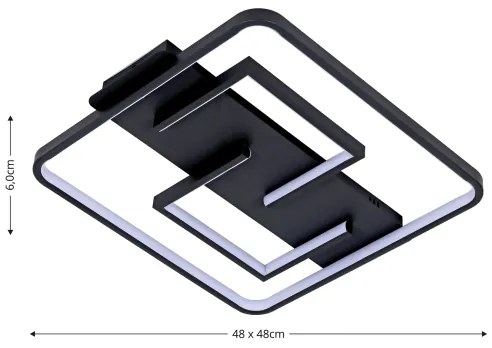 Brilagi - Plafoniera LED dimmerabile FLARE LED/34W/230V 3000-6000K + telecomando