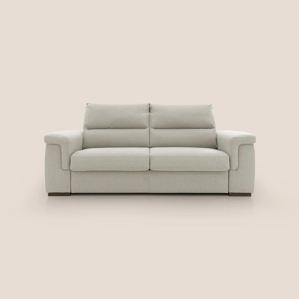 Magnolia divano letto con materasso alto 18 cm morbido schienale alto in tessuto smacchiabile T05