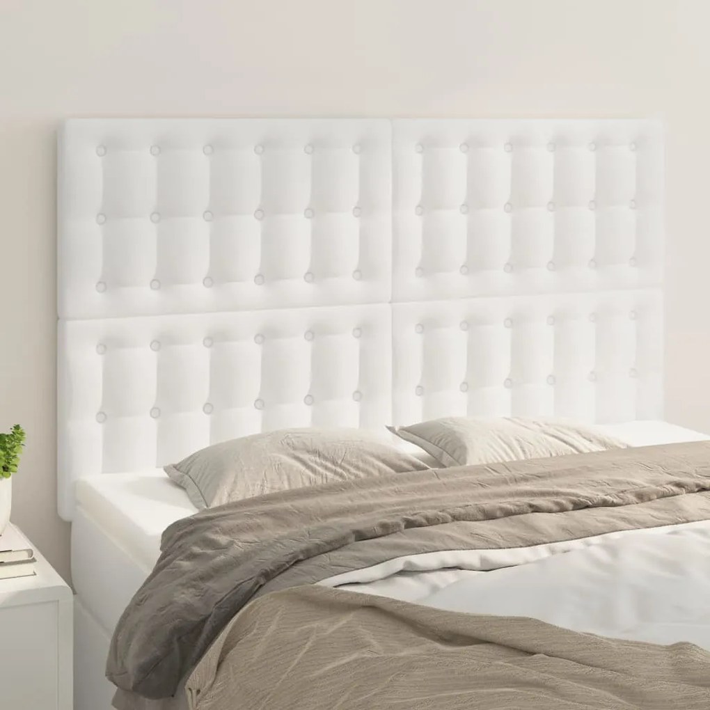 Testiere 4 Pz Bianche 72x5x78/88 Cm İn Similpelle /
