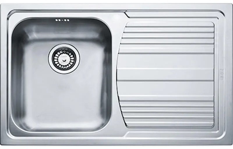Lavello integrato 1 vasca in inox argento FRANKE Logica Line L 50 x L 79 cm