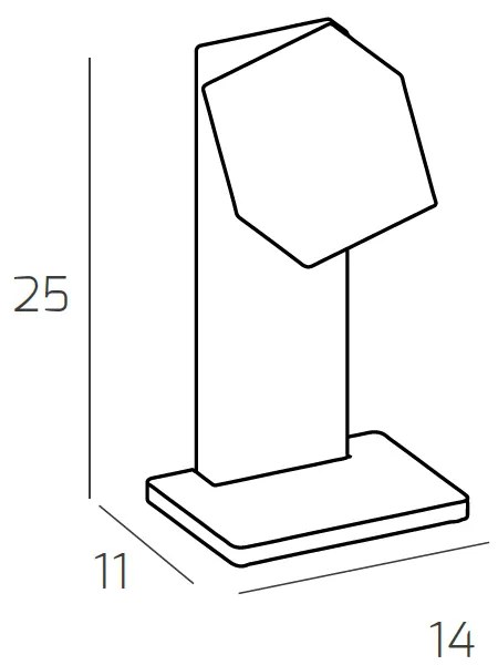 Lampada Scrivania-Ufficio Moderna Rotation Metallo Bianco 1 Luce Gx53