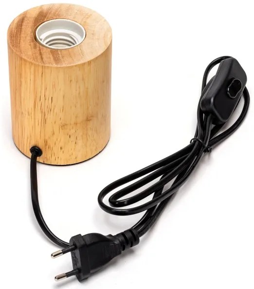 Aigostar - Lampada da tavolo 1xE27/60W/230V albero di caucciù