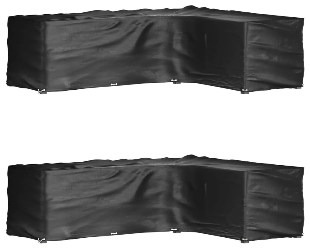 Coperture mobili da giardino a l 2pz 16 occhielli 260x210x80cm