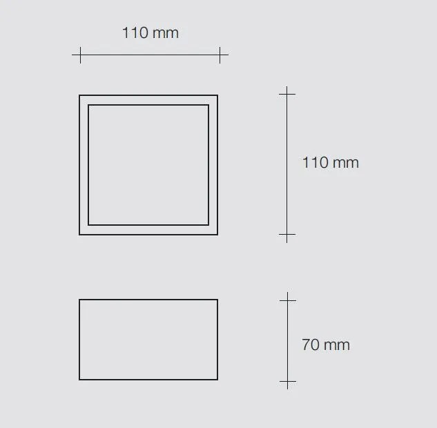 MYLASA Soffitto 1 Luce Cubotto Sforzin Lampade in gesso