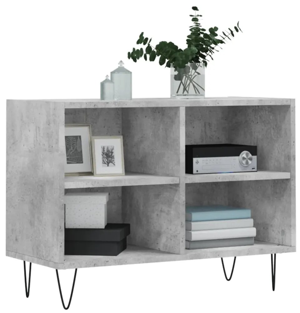 Mobile porta tv grigio cemento 69,5x30x50 cm legno multistrato