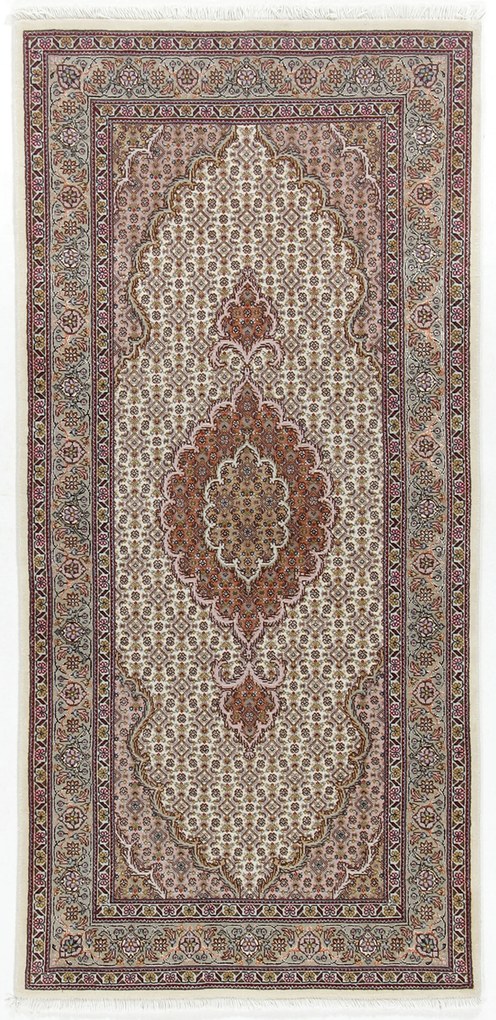 Tabriz Tappeto 70 x 160 (Iran) Annodato A Mano