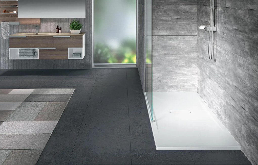 Novellini Custom Touch Piatto Doccia 180x90 cm a fondo liscio in acrilico bianco