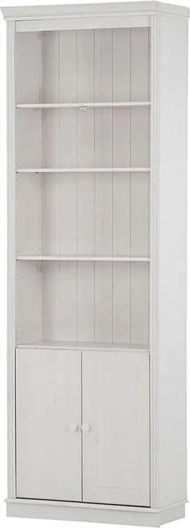 Libreria in legno di pino bianco 74x223 cm Anita - Støraa