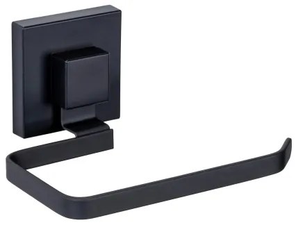 WENKO 71447800 - Porta rotolo per carta igienica VACUUM-LOC QUADRO ED 14x11 cm nero