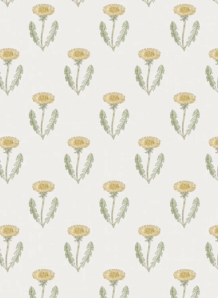 Sandberg Carta da parati Maskrosen - Spring Green