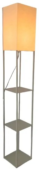 Brilagi - Lampada da terra con ripiani GRADUS 1xE27/40W/230V 150 cm grigia/beige